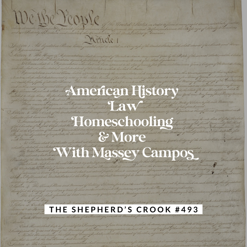 #493 American History/Law/Homeschooling, with Massey Campos
